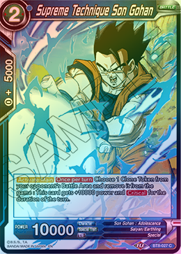 Supreme Technique Son Gohan - BT8-027 - Common (FOIL) available at 401 Games Canada