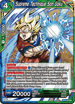 Supreme Technique Son Goku - BT8-117 - Uncommon available at 401 Games Canada