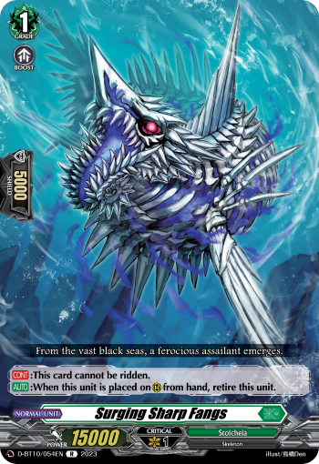 Surging Sharp Fangs - D-BT10/054 - Rare available at 401 Games Canada