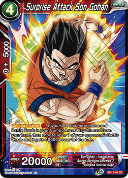 Surprise Attack Son Gohan - SD15-04 - Starter Rare available at 401 Games Canada