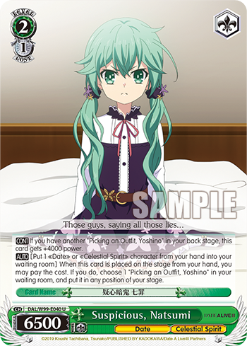 Suspicious, Natsumi - DAL/W99-E040 - Uncommon available at 401 Games Canada