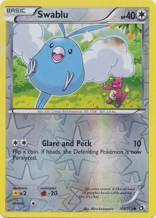 Swablu - 103/113 - Common - Reverse Holo available at 401 Games Canada