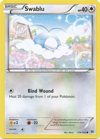 Swablu - 124/162 - Common available at 401 Games Canada