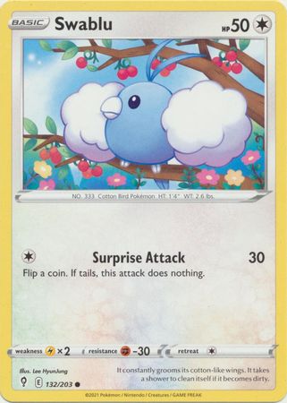 Swablu - 132/203 - Common available at 401 Games Canada
