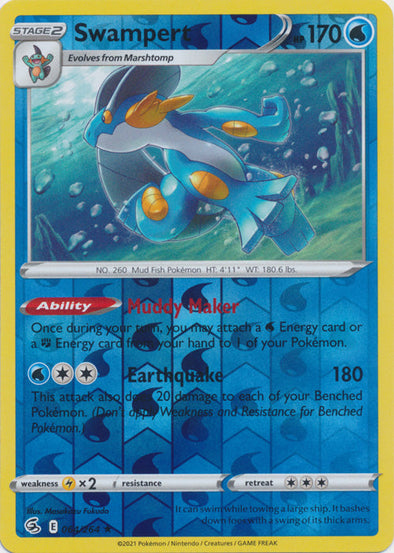 Swampert - 064/264 - Holo Rare - Reverse Holo available at 401 Games Canada