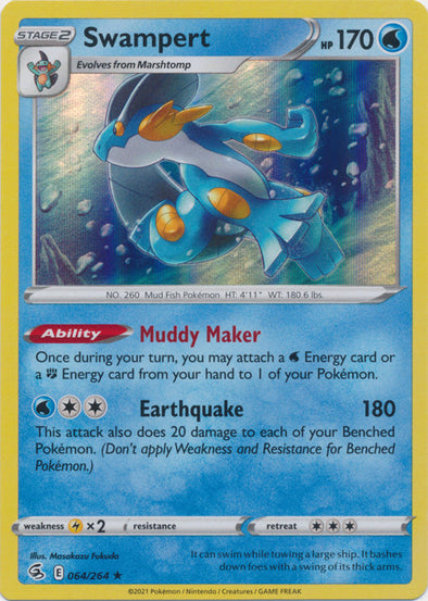 Swampert - 064/264 - Holo Rare available at 401 Games Canada