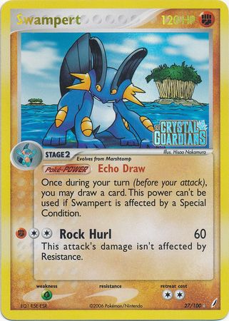 Swampert - 27/100 - Rare - Reverse Holo available at 401 Games Canada