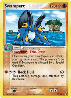 Swampert - 27/100 - Rare available at 401 Games Canada