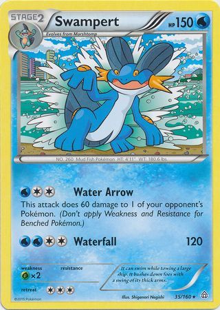 Swampert - 35/160 - Rare available at 401 Games Canada