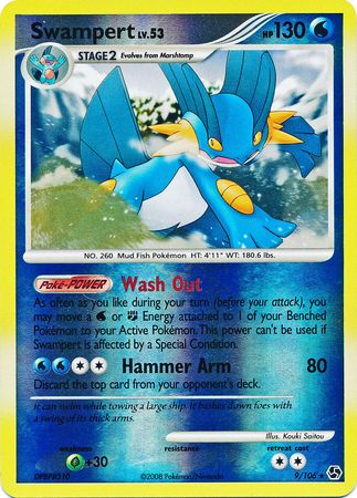 Swampert - 9/106 - Holo Rare - Reverse Holo available at 401 Games Canada