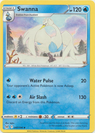 Swanna - 047/196 - Uncommon available at 401 Games Canada
