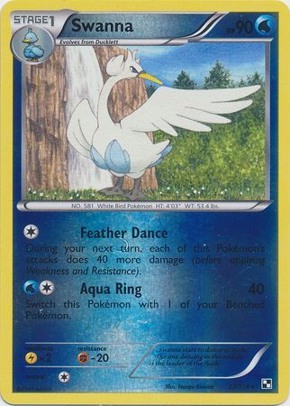 Swanna - 37/114 - Rare - Reverse Holo available at 401 Games Canada