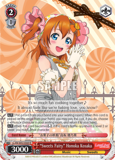 "Sweets Fairy" Honoka Kosaka - LL/EN-W02-E069 - Rare available at 401 Games Canada