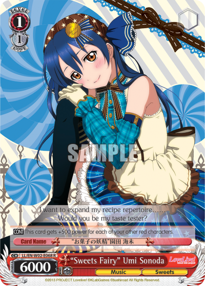 "Sweets Fairy" Umi Sonoda - LL/EN-W02-E068 - Rare available at 401 Games Canada