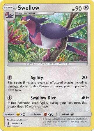 Swellow - 104/145 - Rare available at 401 Games Canada