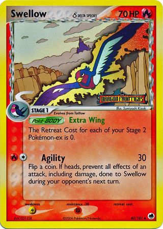 Swellow - 40/101 - Uncommon - Reverse Holo available at 401 Games Canada