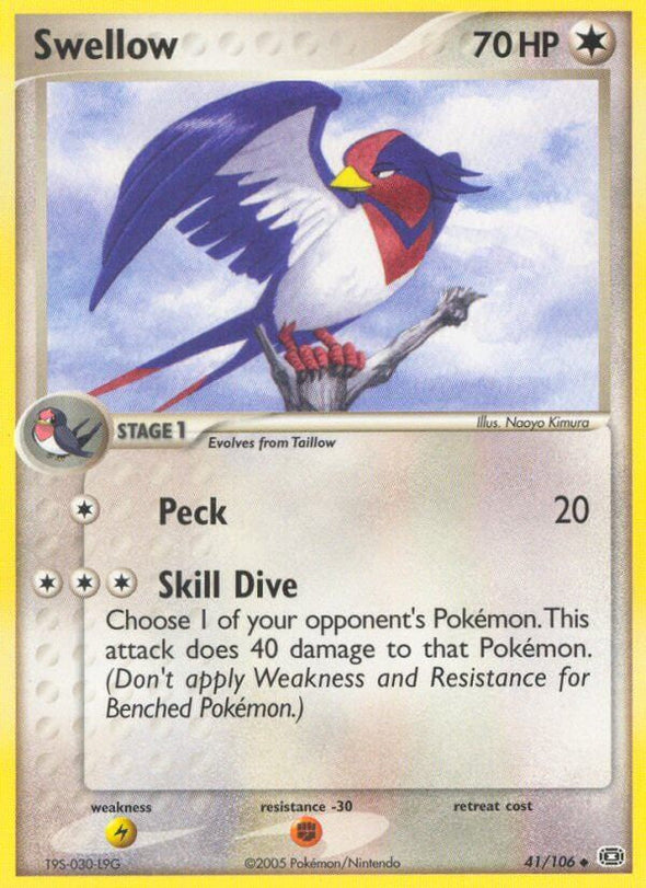 Swellow - 41/106 - Uncommon available at 401 Games Canada