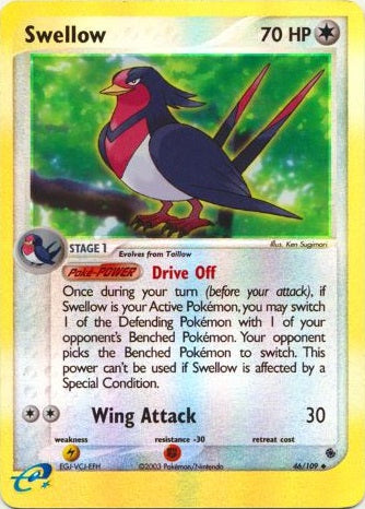 Swellow - 46/109 - Uncommon - Reverse Holo available at 401 Games Canada