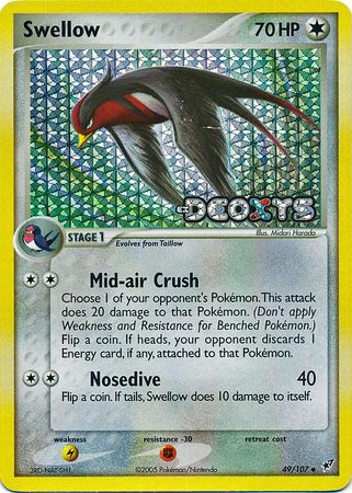 Swellow - 49/107 - Uncommon - Reverse Holo available at 401 Games Canada