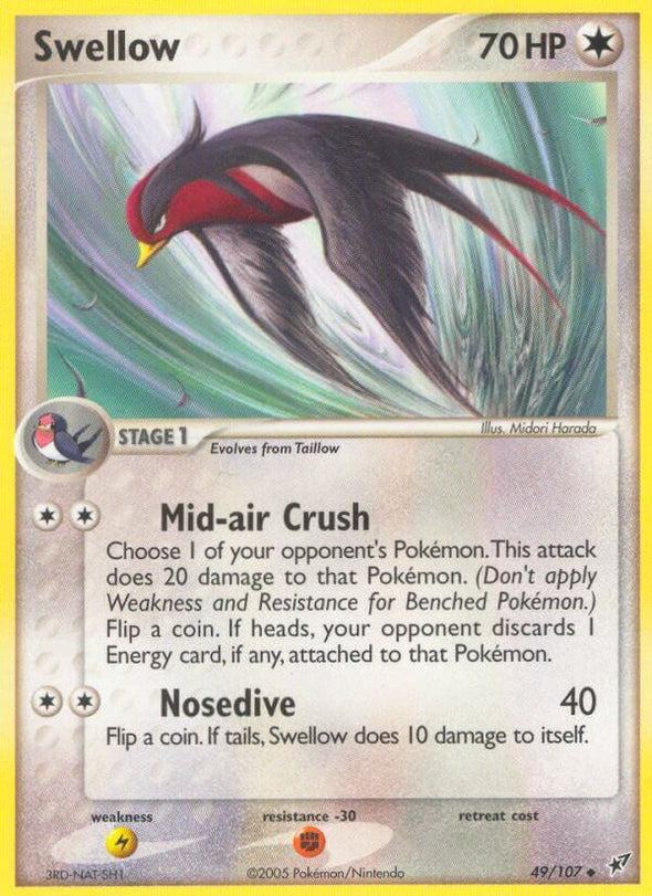 Swellow - 49/107 - Uncommon available at 401 Games Canada