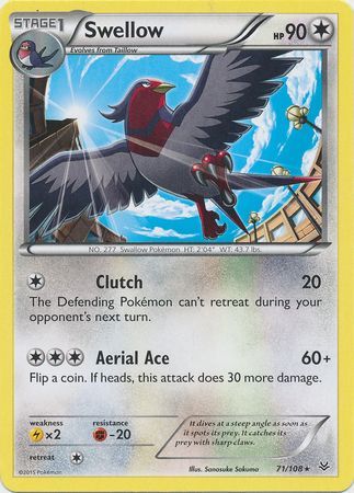 Swellow - 71/108 - Rare available at 401 Games Canada