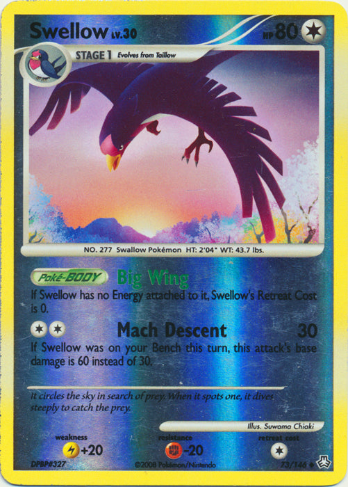 Swellow - 73/146 - Uncommon - Reverse Holo available at 401 Games Canada