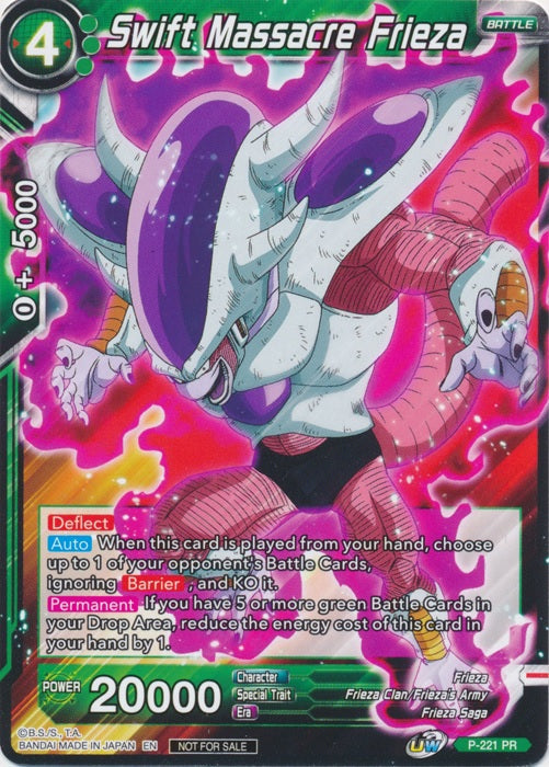 Swift Massacre Frieza - P-221 - Promo available at 401 Games Canada