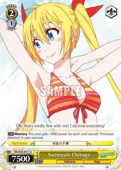 Swimsuit Chitoge - NK/W30-E011 - Uncommon available at 401 Games Canada