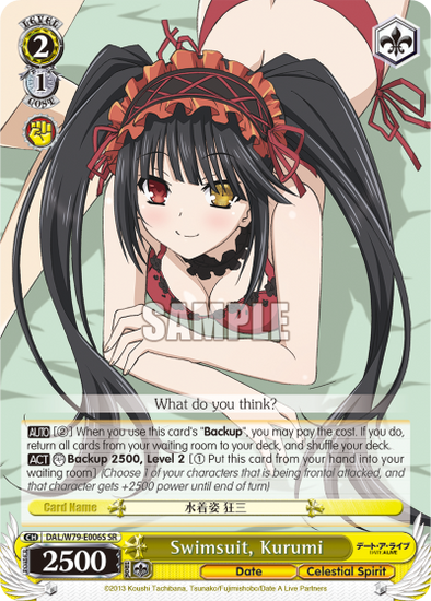 Swimsuit, Kurumi - DAL/W79-E006S - Super Rare available at 401 Games Canada