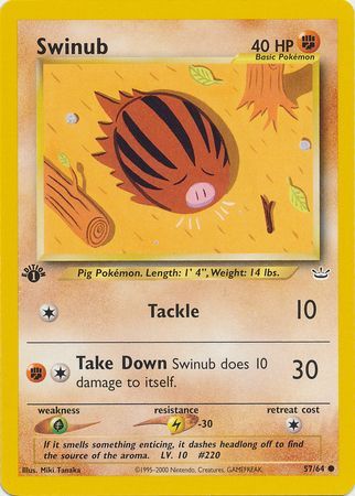 Swinub - 57/64 - Common - 1st Edition available at 401 Games Canada