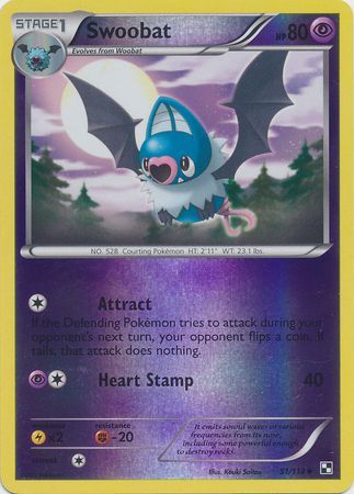 Swoobat - 51/114 - Uncommon - Reverse Holo available at 401 Games Canada