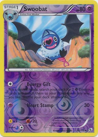 Swoobat - 65/113 - Uncommon - Reverse Holo available at 401 Games Canada