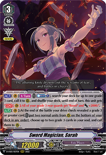 Sword Magician, Sarah - D-VS05/057 - Triple Rare available at 401 Games Canada