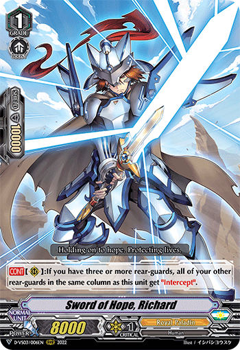 Sword of Hope, Richard - D-VS03/006 - Triple Rare available at 401 Games Canada