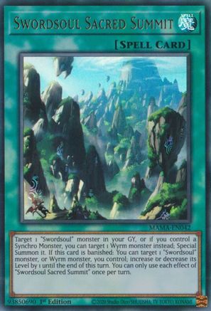 Swordsoul Sacred Summit - MAMA-EN042 - Ultra Rare - 1st Edition available at 401 Games Canada