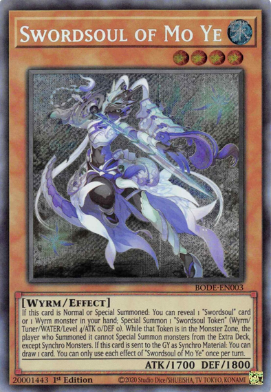 Swordsoul of Mo Ye - BODE-EN003 - Secret Rare - 1st Edition available at 401 Games Canada