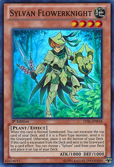 Sylvan Flowerknight - LVAL-EN018 - Super Rare - 1st Edition available at 401 Games Canada