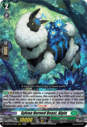 Sylvan Horned Beast, Alpin - D-BT07/015 - Triple Rare available at 401 Games Canada