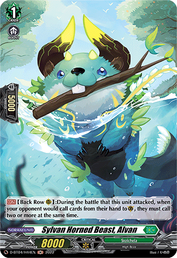 Sylvan Horned Beast, Alvan - D-BT04/H44 - Holo Rare available at 401 Games Canada