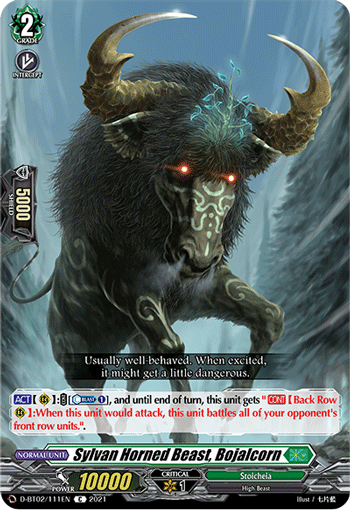 Sylvan Horned Beast, Bojalcorn - D-BT02/111 - Common available at 401 Games Canada