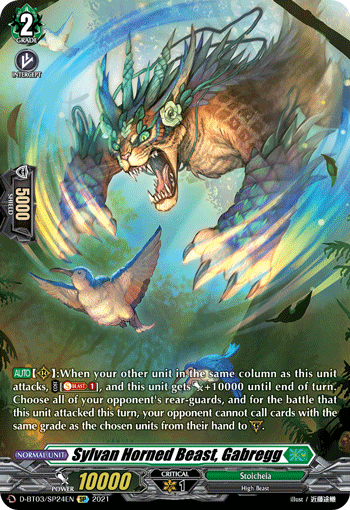 Sylvan Horned Beast, Gabregg - D-BT03/SP24 - SP available at 401 Games Canada