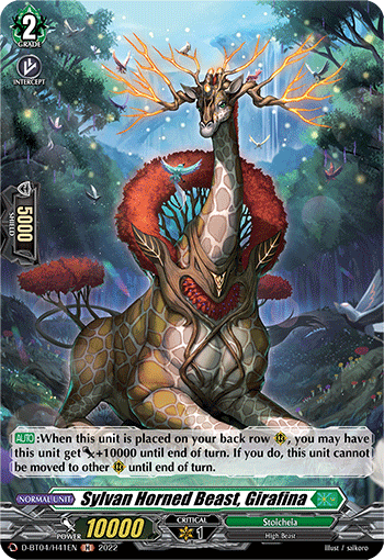 Sylvan Horned Beast, Girafina - D-BT04/H41 - Holo Rare available at 401 Games Canada