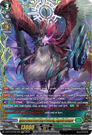Sylvan Horned Beast King of Calamity, Magnolia Masques - D-BT12/FFR13EN - Double Frame Rare available at 401 Games Canada