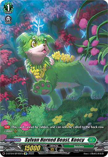 Sylvan Horned Beast, Koocy - D-BT04/SP49 - SP available at 401 Games Canada