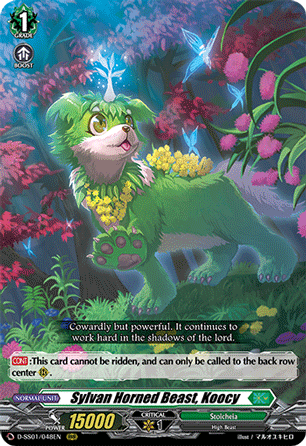 Sylvan Horned Beast, Koocy - D-SS01/048 - Triple Rare available at 401 Games Canada