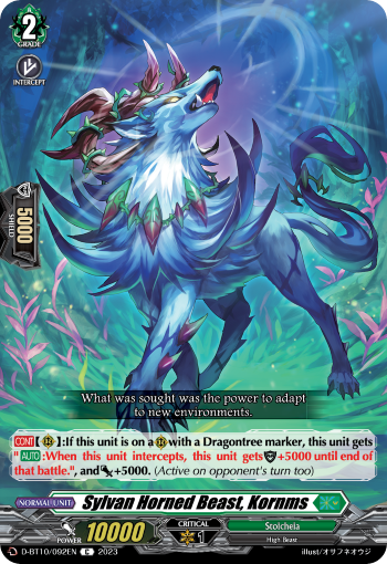 Sylvan Horned Beast, Kornms - D-BT10/092 - Common available at 401 Games Canada