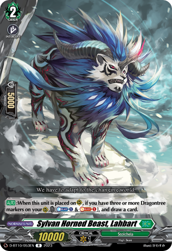 Sylvan Horned Beast, Lahbart - D-BT10/053 - Rare available at 401 Games Canada