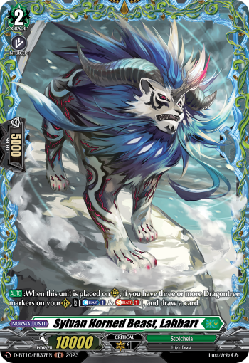 Sylvan Horned Beast, Lahbart - D-BT10/FR37 - Frame Rare available at 401 Games Canada