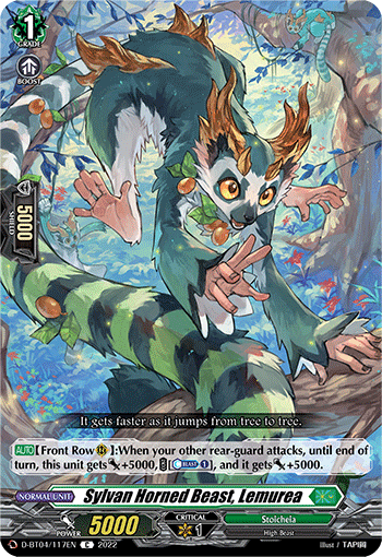 Sylvan Horned Beast, Lemurea - D-BT04/117 - Common available at 401 Games Canada