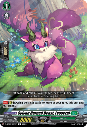 Sylvan Horned Beast, Lesserai - D-BT09/093 - Common available at 401 Games Canada